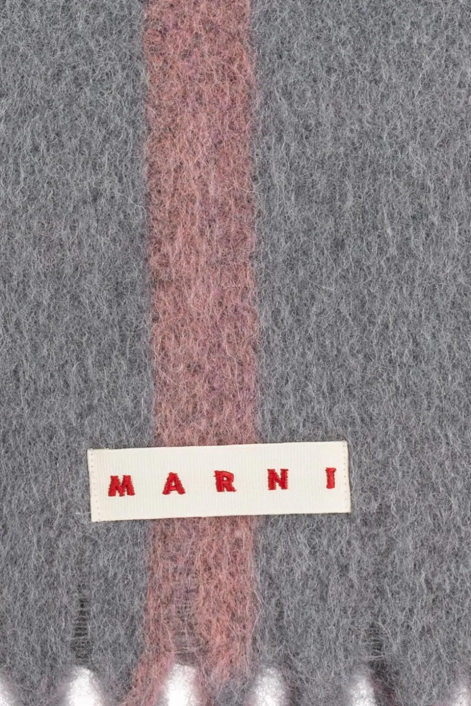 Marni GREY Scarf with logo