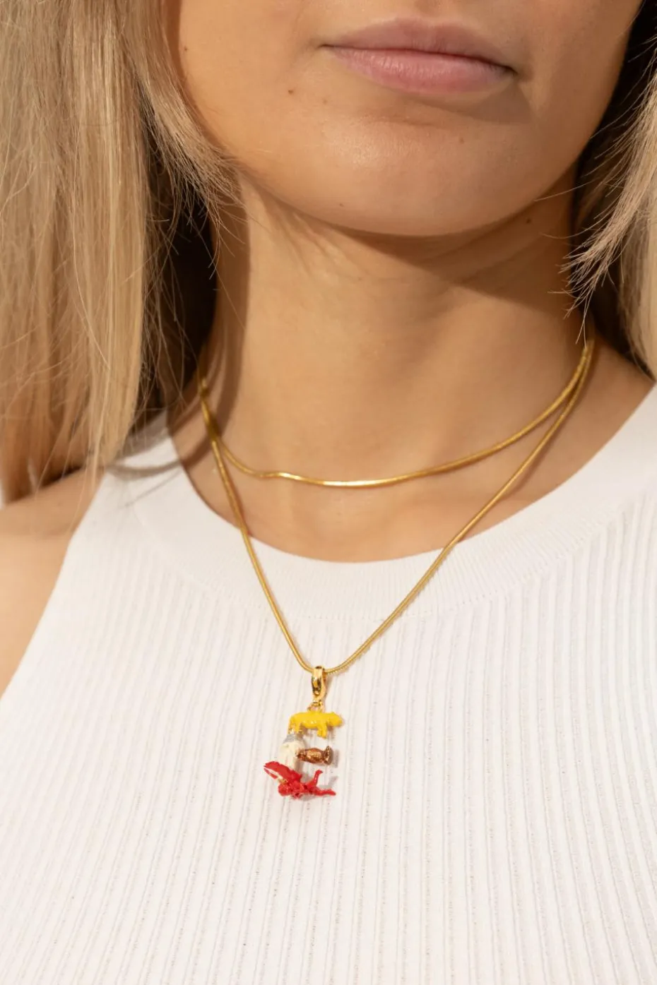 Marni MULTICOLOUR Pendant with a letter