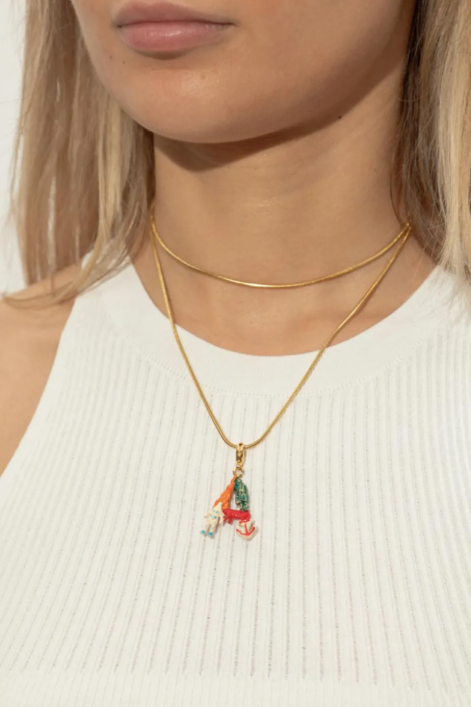 Marni MULTICOLOUR Pendant with a letter