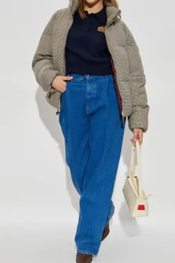 Marni MULTICOLOUR Quilted jacket with houndstooth pattern
