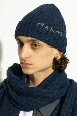 Marni NAVY BLUE Cap with logo