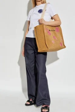 Marni NAVY BLUE Pants with logo