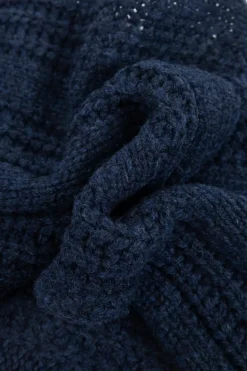 Marni NAVY BLUE Scarf with logo