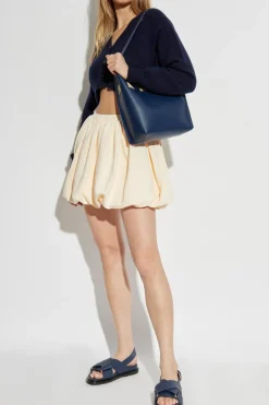 Marni NAVY BLUE Short cashmere cardigan