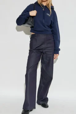 Marni NAVY BLUE Sweatshirt with logo