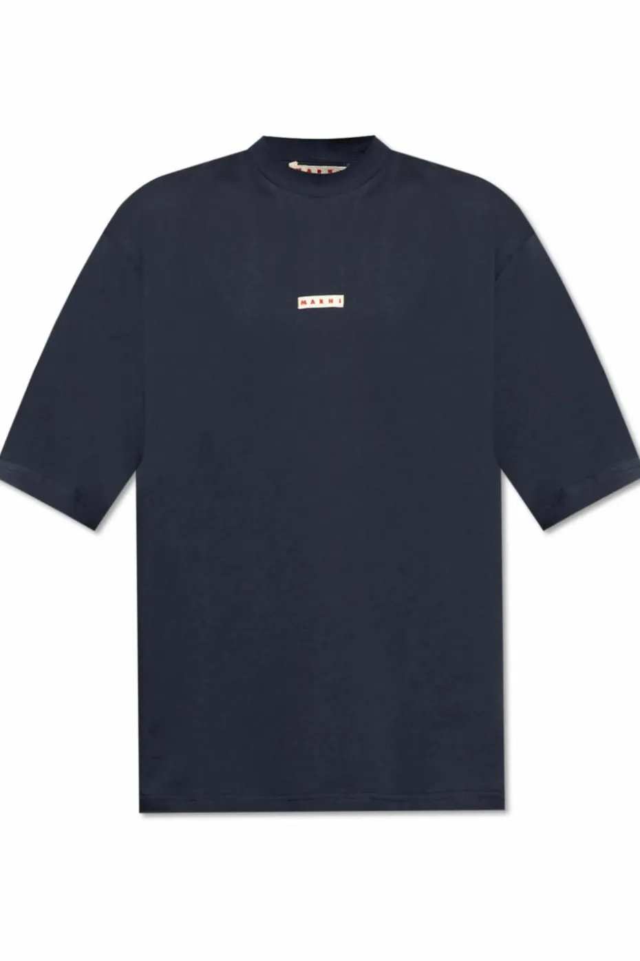 Marni NAVY BLUE T-shirt with logo