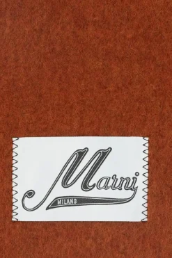 Marni ORANGE Scarf with logo