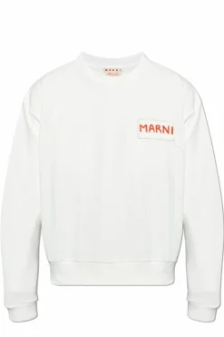 Marni WHITE Sweatshirt with logo