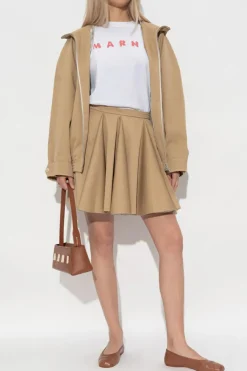 Marni WHITE T-shirt with logo