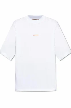 Marni WHITE T-shirt with logo