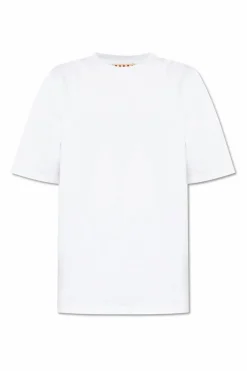 Marni WHITE T-shirt with logo