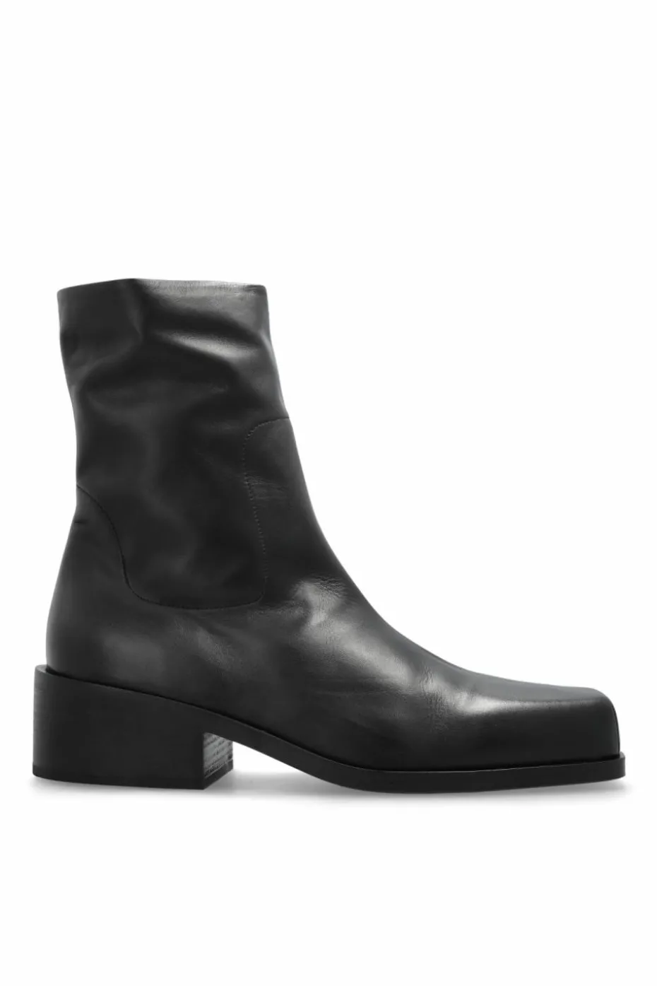 Marsell BLACK Leather ankle boots
