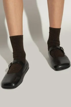 Marsell BLACK Leather Ballerinas