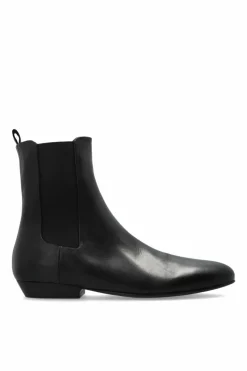 Marsell BLACK Leather Chelsea boots