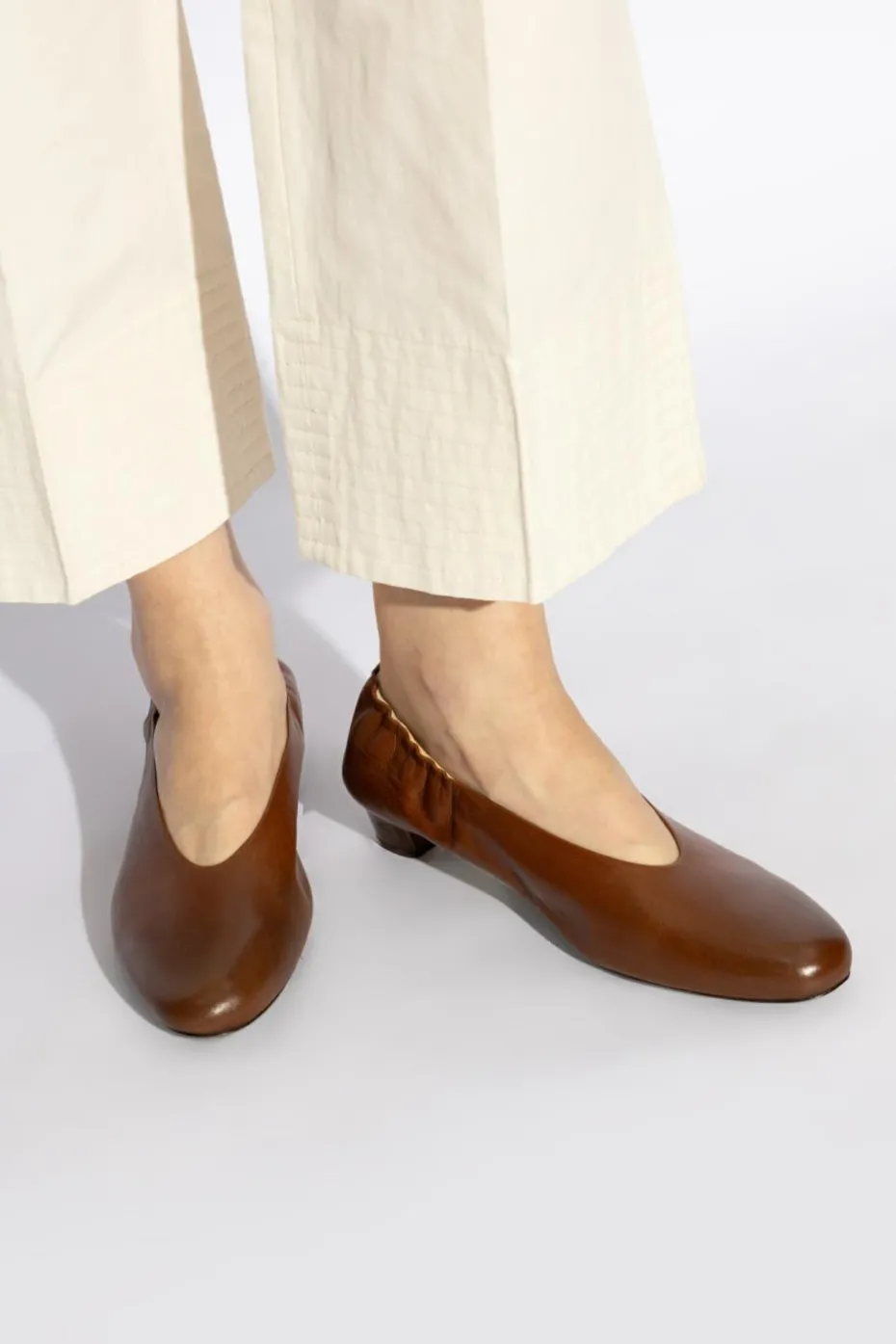 Marsell BROWN Leather heeled shoes