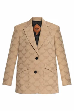 MCM beige Blazer with open lapels