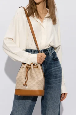 MCM beige ‘Dessau’ bucket bag