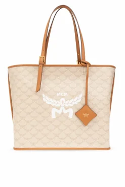 MCM beige ‘Himmel Medium’ Shopper Bag