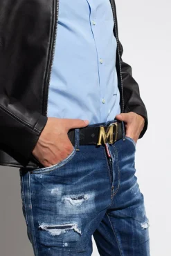 MCM BLACK Belt with logo