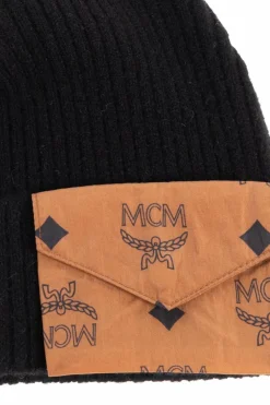 MCM BLACK Cap with pocket