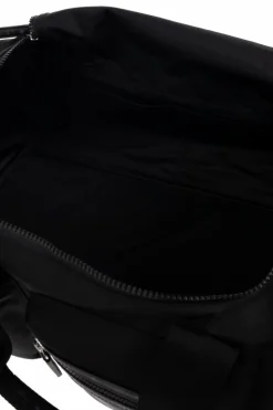 MCM BLACK Hand luggage bag with logo patch