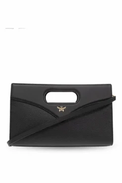 MCM BLACK Leather shoulder bag