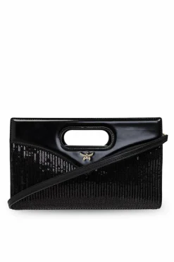 MCM BLACK Sequin Handbag