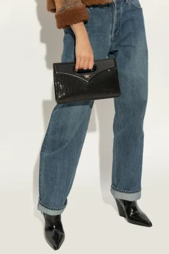 MCM BLACK Sequin Handbag