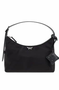 MCM BLACK Shoulder bag with logo