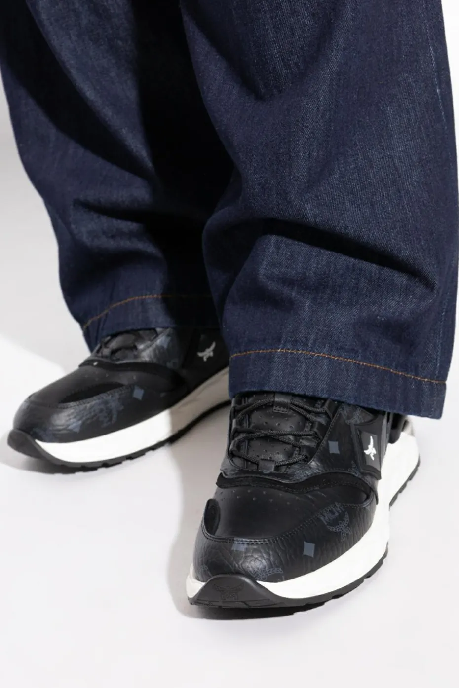 MCM BLACK Skywander sneakers