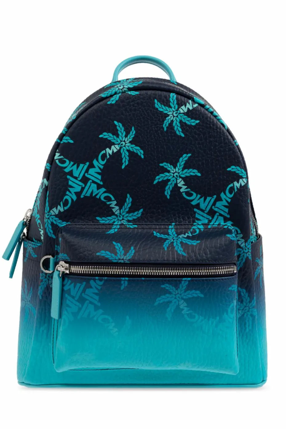 MCM BLUE Backpack with monogram