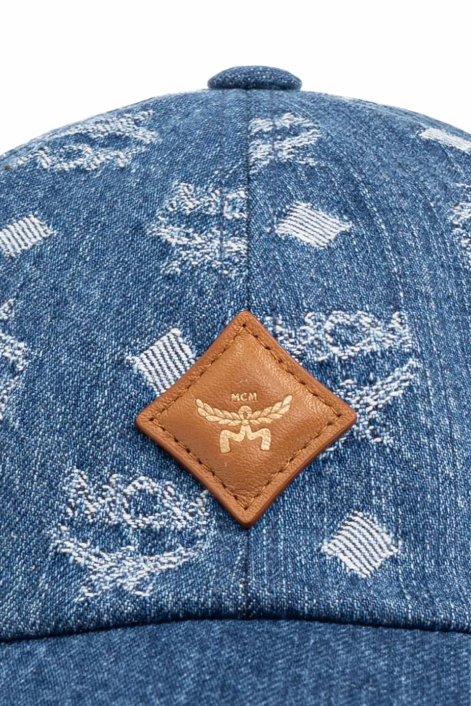 MCM BLUE Denim baseball cap