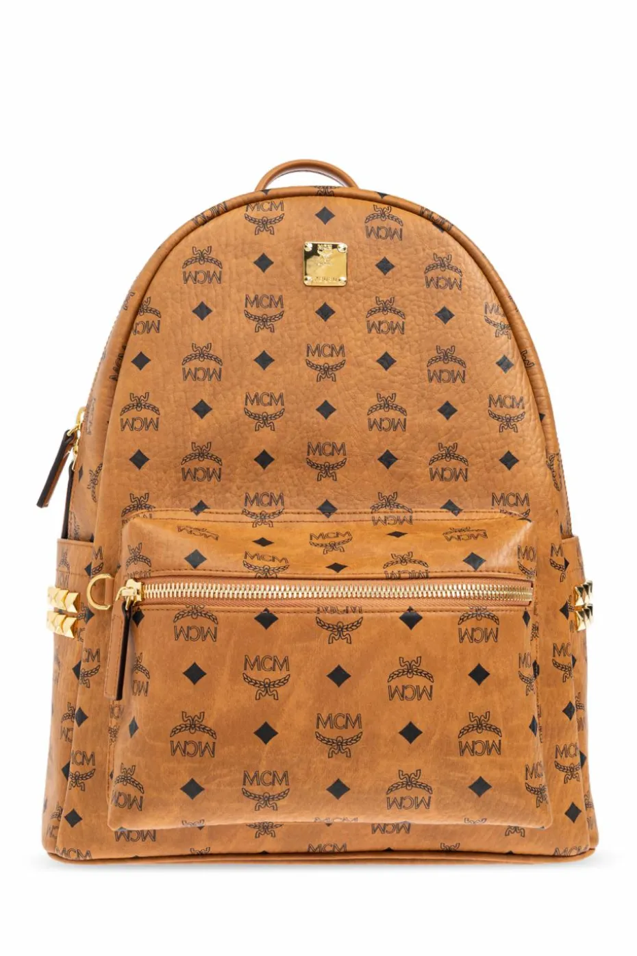 MCM BROWN Backpack with logo