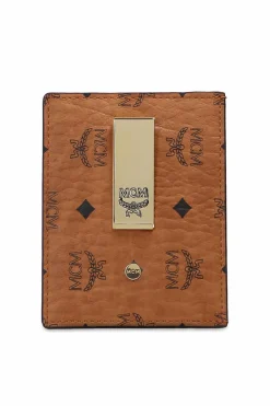 MCM BROWN Card case with clip
