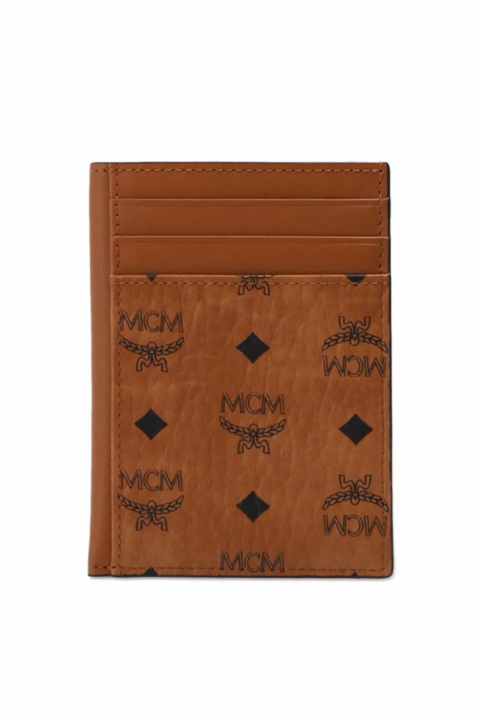 MCM BROWN Card case with logo
