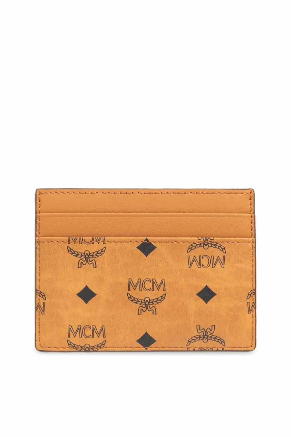 MCM BROWN Card case with logo