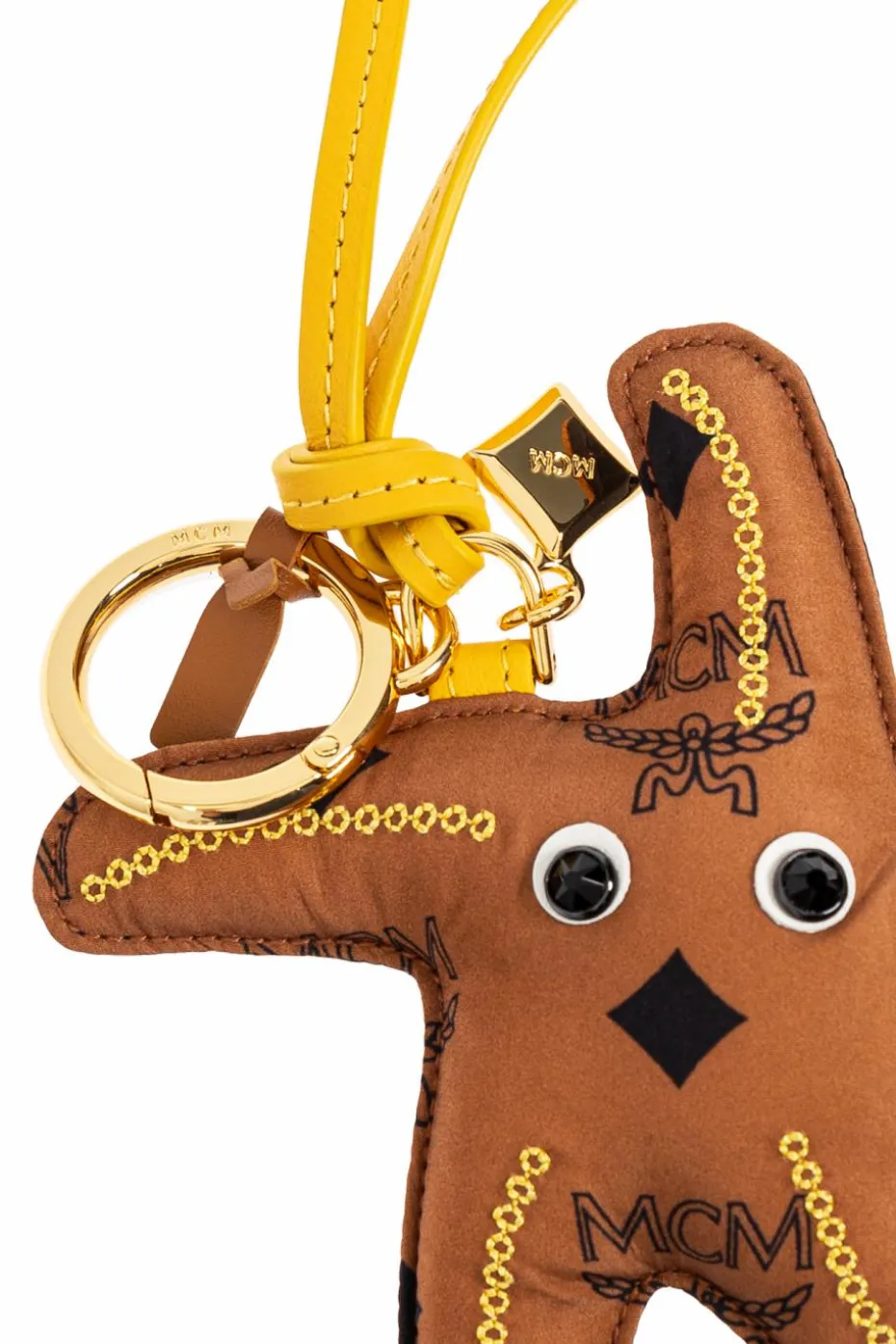 MCM BROWN Keychain with charm