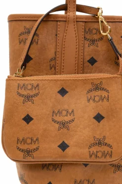 MCM BROWN ‘Liz Mini’ reversible shoulder bag