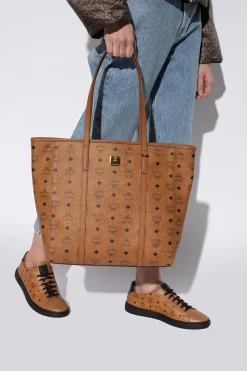 MCM BROWN Patterned shopper bag