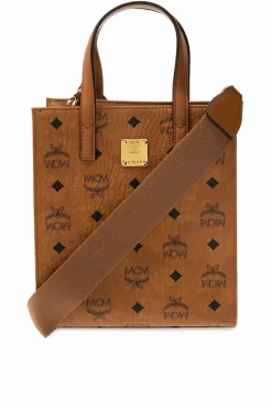 MCM BROWN Shoulder bag with logo