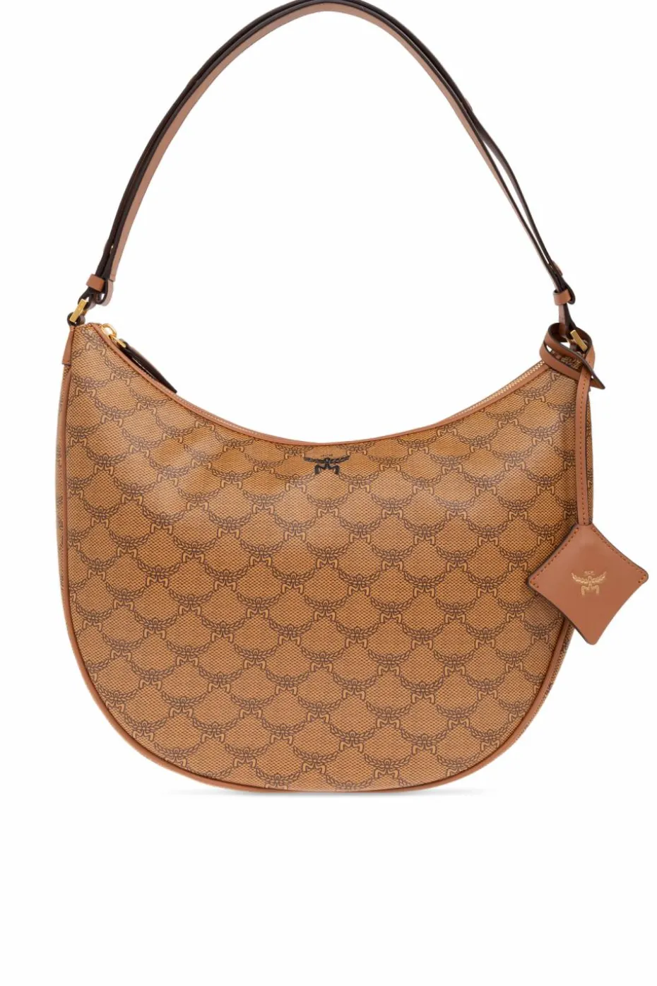 MCM BROWN Shoulder bag with Lauretos print