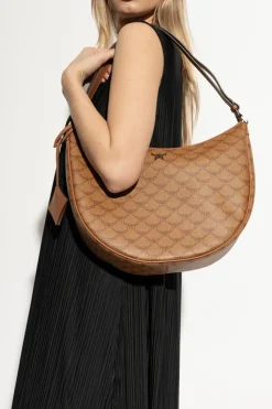 MCM BROWN Shoulder bag with Lauretos print