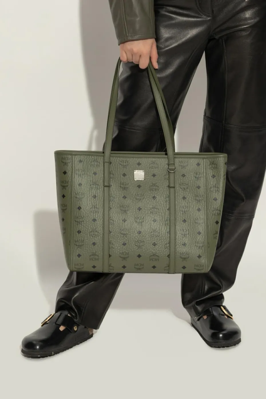 MCM GREEN Shopper bag "Toni"