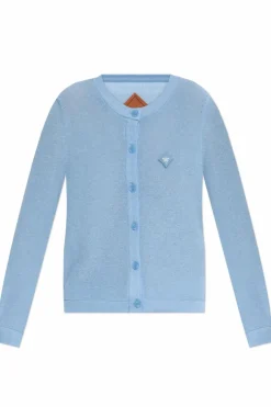 MCM light blue Cardigan with logo patch