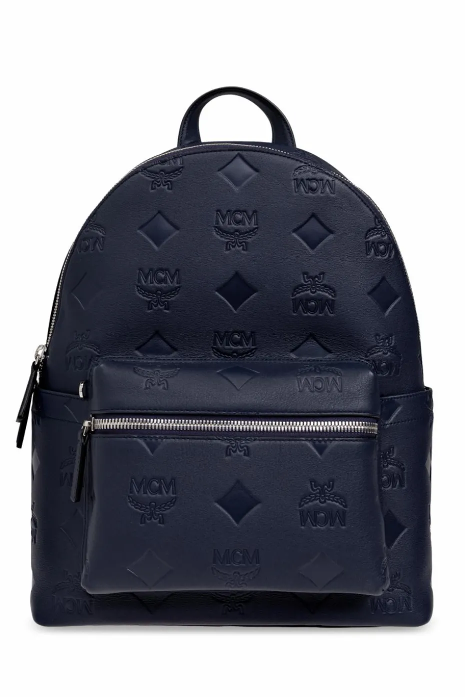 MCM NAVY BLUE Leather backpack