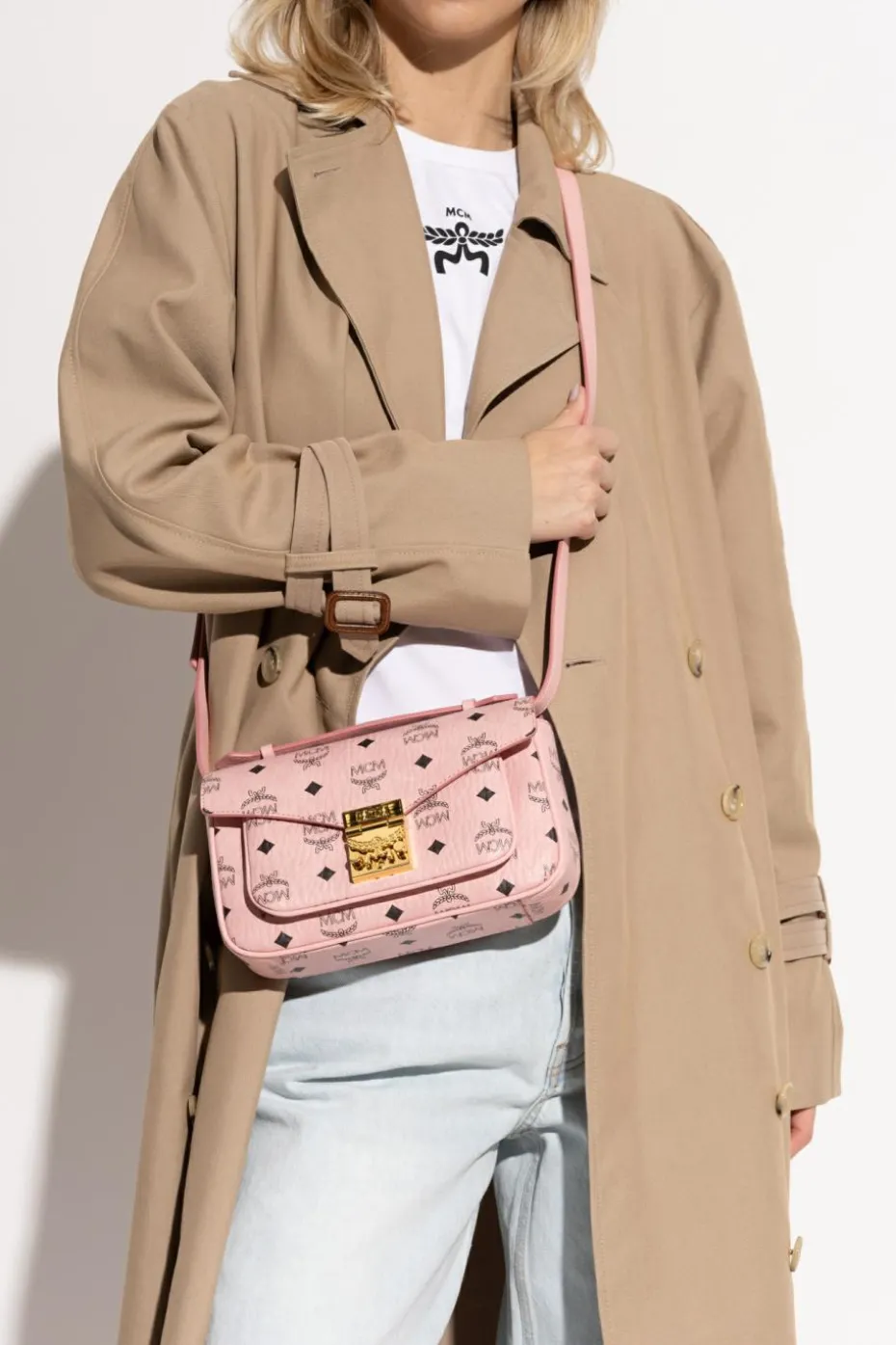 MCM PINK Handbag "Tracy Medium"