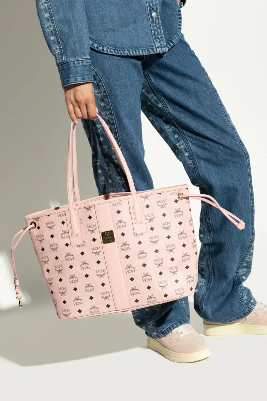 MCM PINK "Liz Medium" shopper bag