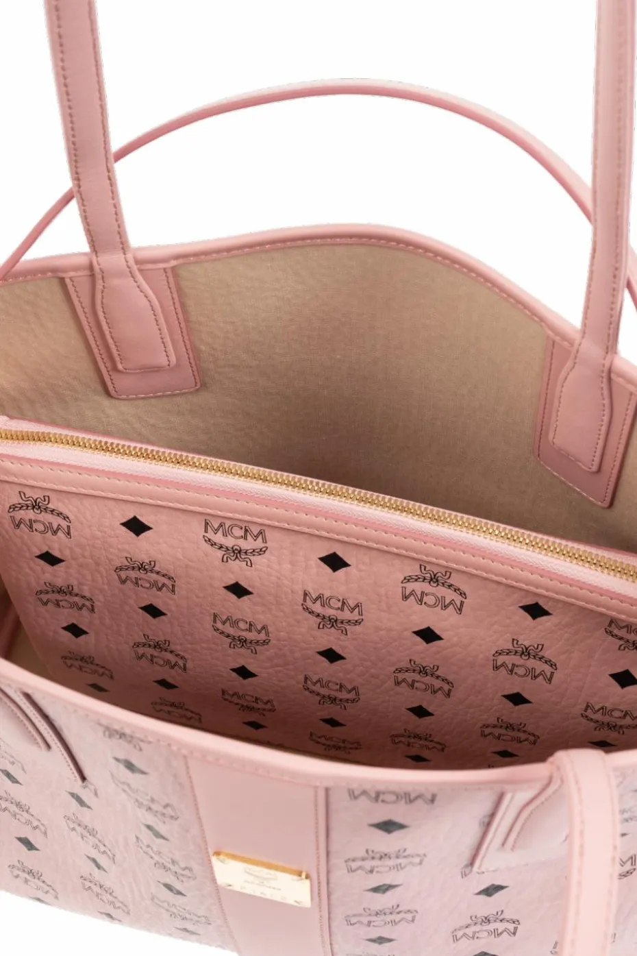 MCM PINK "Liz Medium" shopper bag