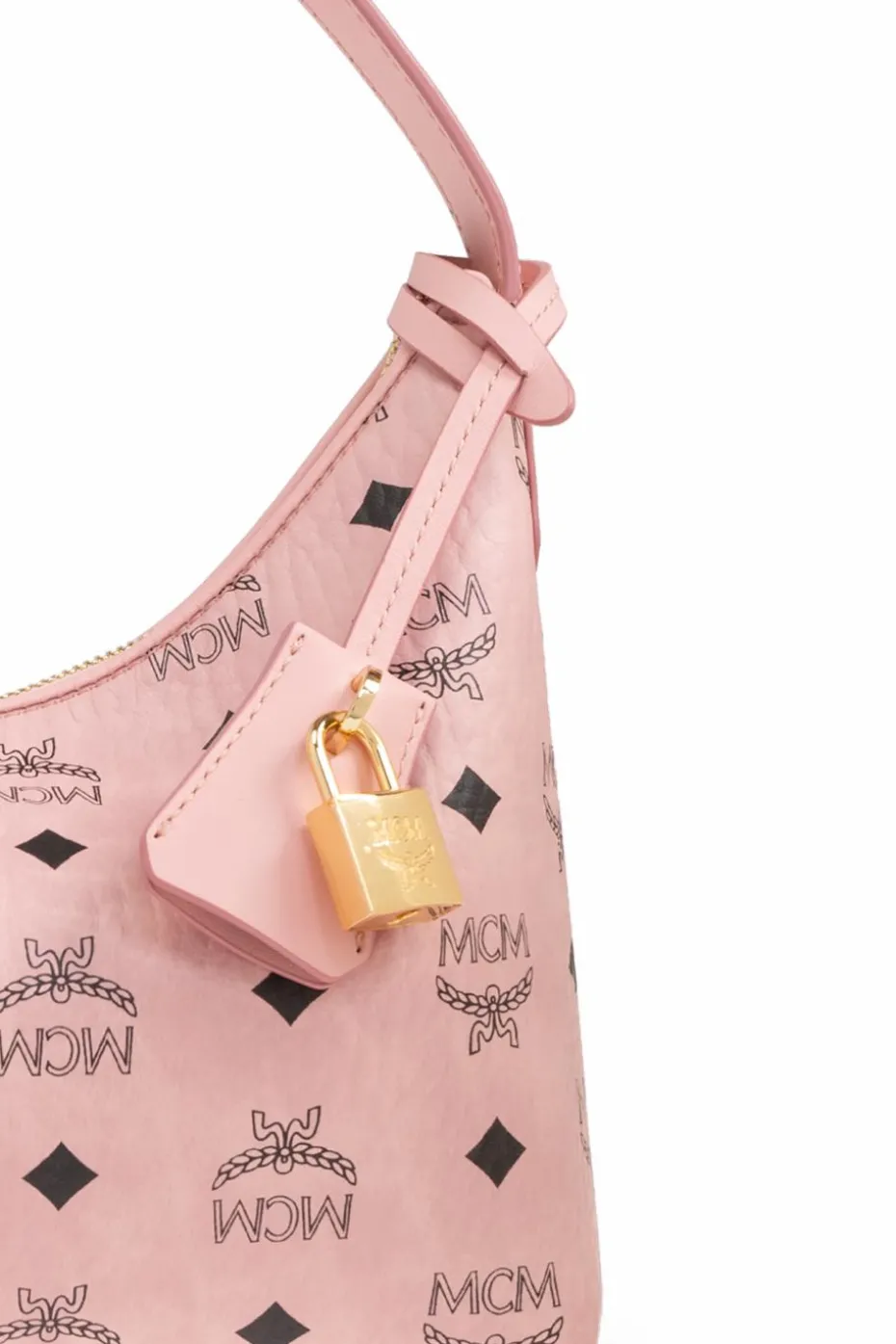 MCM PINK Shoulder bag Aren Small