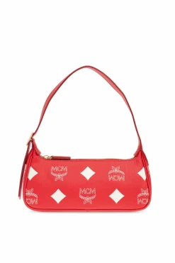 MCM RED Shoulder bag Aren Small